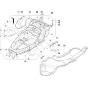 Logement casque - Dessous de selle