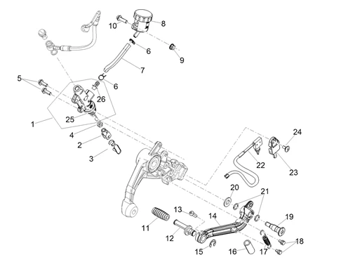 Pompe frein arrière