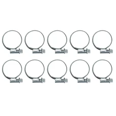 COLLIER DE SERRAGE METAL A CREMAILLERE 23 A 32mm (SACHET DE 10 PIECES) LARGEUR 9mm -SELECTION P2R