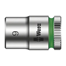 DOUILLE WERA 8790 HMA ZYKLOP 1/4 DIAM 9 mm (VENDU A L'UNITE) -MARQUE ALLEMANDE POUR LES ATELIERS