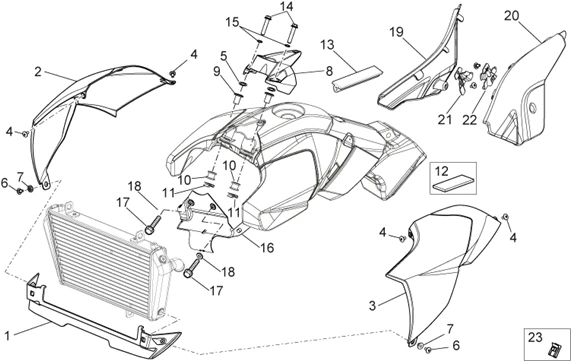 Carrosserie centrale