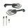 RETROVISEUR SCOOT REPLAY GILLS ARGENT (PAIRE)