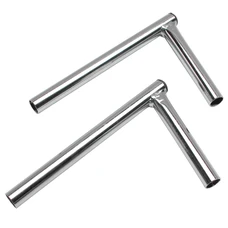 GUIDON CYCLO EQUERRE POUR 103 MVL ACIER CHROME DIAM 22 mm (PAIRE)  -SELECTION P2R-