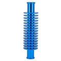 RADIATEUR/REFROIDISSEUR DE DURITE D'EAU ALU CNC BLEU FORME ROND (133 x 35 mm, FIXATION DURITE 17 mm) -REPLAY