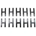 LETTER FOR LICENSE PLATE TIFLEX ALUMINIUM MOTORBIKE/SCOOTER  45mm  H  (SOLD PER 10)