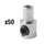 SERRE CABLE DE FREIN DIAM 8 mm - L 14 mm LAITON (VENDU PAR 50) -ELVEDES