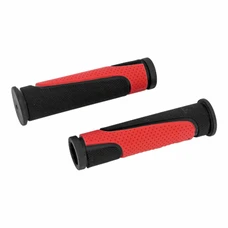 HAND GRIPS FOR MTB - NEWTON RUBBER BLACK/RED  Lg125mm (PAIR)