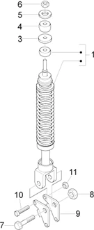 Suspension arrière - Amortisseur/s