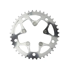 CHAINRING FOR ROAD BIKE- 5 Arms- 42T.Ø 130 MIDDLE- ALUMINIUM SILVER- 7075 TA ALIZE (SHIMANO TYPE)8/9/10 Speed