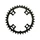 PLATEAU VTT 4BRA D.96 POUR SUNRACE 36DTS MONO MX 12/11/10V. NOIR NARROW-WIDE ALU COMPATIBLE AUTRES MARQUES