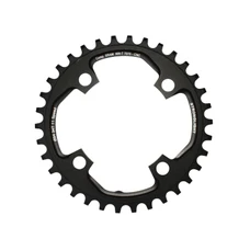 CHAINRING FOR MTB-FOR SINGLE- 34T. Ø94 BLACK -ALUMINIUM- 7075 STRONGLIGHT -4 ARMS- for SRAM X01 11 Speed- Thickness 5 mm