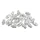 SLOTTED BRAKE CABLE ADJUSTER- M10 ALUMINIUM SILVER (25 IN A BAG)