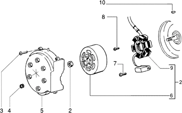Volant magnetique