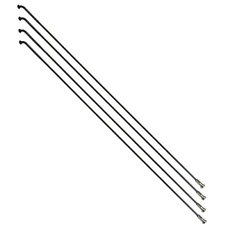 STAINLESS SPOKE- BLACK FOR EBIKE Ø 2,0mm - Ø 2,3mm L 268mm SAPIM "J BEND" WITH NUTS (SOLD PER 4)