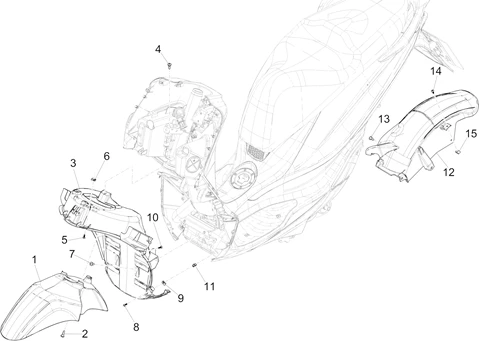 Logement roue - Garde boue