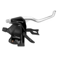 LEVIER/MANETTE VTT PATIN SUNRACE STM400 7x3V. NOIR/ARGENT V-BRAKE COMPATIBLE SHIMANO (PAIRE)