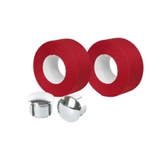 HANDLEBAR TAPE- VELOX TRESSOSTAR 90 -COTTON- RED 20mm x 2,80M (PAIR ON BLISTER)