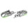 REPOSE-PIED/CALE PIED AVANT MOTO OFF ROAD ADAPTABLE KAWASAKI 250 KXF 2006>2018, 250 KX 2019>2022, 250 KX XC 2021>2022, 450 KXF 2007>2018 ACIER ARGENT/VERT  -BUZZETTI-