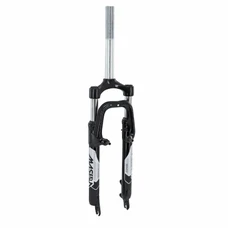 FORK- FOR MTB 26 " ZOOM SUSPENSION STEEL-COIL/ELASTOMER- FOR V-BRAKE / DISC- BLACK TRAVEL. 60mm THREADED STEERER (230/100mm) INTERNAL Ø 1"1/8-28,6.