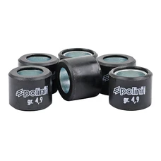 GALET/ROULEAU SCOOT POLINI 16x13 4,9G HI SPEED POUR PEUGEOT 50 TKR, TREKKER, SPEEDFIGHT, BUXY, VIVACITY/PIAGGIO 50 ZIP, TYPHOON, NRG 1994>1999/KYMCO 50 DINK, PEOPLE, TOP-BOY (PAR 6) (242.070)