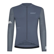 MAILLOT GIST ETE JERSEY ANTI-UV BLEU ACIER L MANCHES LONGUES -5358