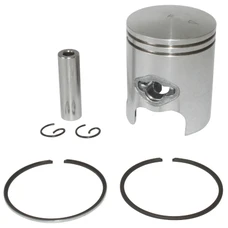 PISTON FOR SCOOT MBK 50 BOOSTER 1990>1998, STUNT/YAMAHA 50 BWS 1990>1998, SLIDER (DOME PISTON TOP - Ø 40 - 2 RINGS 1,2mm)  -P2R QUALITE PREMIUM-