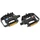 PEDALE VTT RESINE P2R NOIR CAGE ALU NOIR 9/16" (PAIRE)