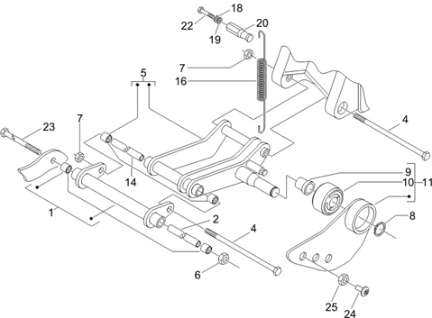 Bras oscillant