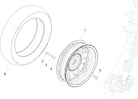 Roue avant