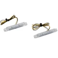 DECORATIVE LIGHTNING REPLAY BAR SHAPED WITH BLUE LEDS (L 60mm / H 8mm / W 9mm) (PAIR)
