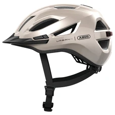 CASQUE VELO ADULTE ABUS URBAN-I 4.0 CHAMPAGNE BEIGE TAILLE M (57-61cm) REGLAGE MOLETTE / ECLAIRAGE ARRIERE USB
