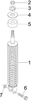 Suspension arrière - Amortisseur/s