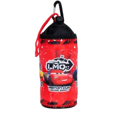 BOTTLE CAGE - FLEXIBLE - DISNEY CARS RED - ON HANDLEBAR WITH VELCRO TAPE FOR BIKE or SCOOTER