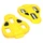 CALE PEDALE MICHE JAUNE FIXE (PAIRE)