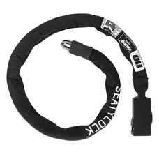 ANTIVOL VELO CHAINE A CLE SEATYLOCK VIKING SILVER MAILLONS 7 mm 110 cm (VENDU A L'UNITE) HOMOLOGUE SOLD SECURE SILVER