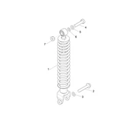 Suspension arrière - Amortisseur/s
