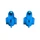 BOUCHON DE VALVE SCOOT/CYCLO REPLAY VS ROCKET ALU BLEU  (PAIRE)