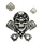 STICKER LETHAL THREAT MINI SKULL HELMET (60x80mm)
