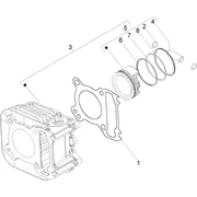 Ensemble cylindre-piston-axe de piston