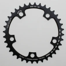 CHANRING FOR ROAD BIKE-5 arms- 36T. Ø110 "INNER" BLACK -ALUMINIUM- MICHE (SHIMANO + CAMPAGNOLO) 9/10 Speed