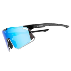 LUNETTES VELO ADULTE GIST ECLIPSE MONTURE NOIR VERRE BLEU POLYCARBONATE (PROTECTION 100% CONTRE UVA, UVB, UVC ET LUMIERE BLEUE) COMPATIBLE CLIP VERRES CORRECTEURS REF 225380