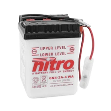 BATTERY  6V  4 Ah 6N4-2A-4 NITRO WITH MAINTENANCE  (Lg71xW71xH96mm)