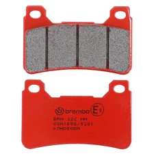 PLAQUETTE DE FREIN BREMBO POUR HONDA 600 CB F HORNET 1998>2012 AV, 650 CBR F 2014>2020 AV/KAWASAKI 650 Z650 2017> AV/TRIUMPH 675 STREET TRIPLE 2008>2017 AV (ROUTE METAL FRITTE) -07HO50SA