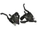 LEVIER/MANETTE VTT PATIN P2R 3x8V. NOIR ALU V-BRAKE COMPATIBLE SHIMANO (PAIRE)