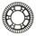 CODEUR/ROUE PHONIQUE ABS AVANT ORIGINE PIAGGIO APRILIA 1000 RSV-4, 1100 RSV-4, TUONO V4 -2B003169