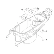 Logement casque - Dessous de selle 