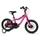 VELO MUSCULAIRE ENFANT 14 POUCES LEADER FOX FOX 2025 FUCHSIA MONOVITESSE CADRE ALU (TAILLE ENFANT JUSQU'A 105cm) -MECANIQUE A DISQUE