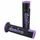 REVETEMENT POIGNEE DOMINO MOTO ON ROAD A450 NOIR/VIOLET OPEN END 120-125mm (PAIRE)