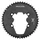 PLATEAU ROUTE 4BRA D.110 POUR SHIMANO ULTEGRA R8100 MICHE 50DTS EXTERIEUR NOIR 12V. ALU, CARBONE 3K (poids 127 g) -X2 RD R81- POUR CAPTEUR DE PUISSANCE