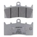 PLAQUETTE DE FREIN NISSIN POUR BMW 850 R R 2002> AV, 1100 R S 2000>2006 AV, 1150 R R 1999>2006 AV, 1200 R R 2006>2014 AV, 1300 K R 2009>2015 AV, 1600 K GT 2010> AV (A0610) (SEMI METAL)  -ECE R90-